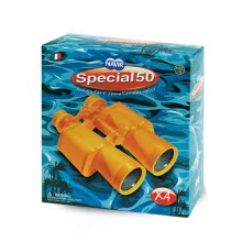 Kétcsövű távcső, sárga (Special 50 Yellow Binocular with Case) Navir optikai játék