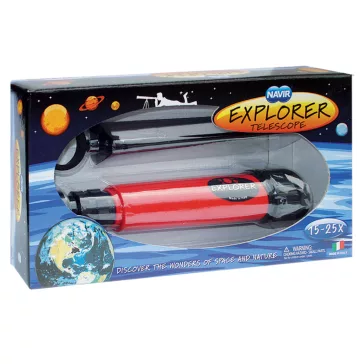   Csillagász gyerek távcső (Explorer Telescope 15-25x35 with Tripod) Navir optikai játék 