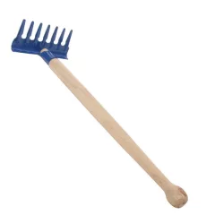 Kerti szerszám homokozóba: 30 cm-es kék gereblye