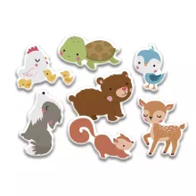 Mágneses készségfejlesztő doboz, Bébi állatok Auzou