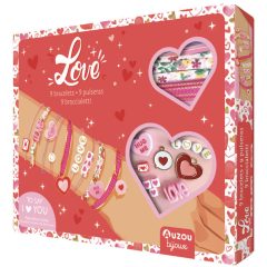 Ékszerkészítő készlet: szivecskék (Auzou)