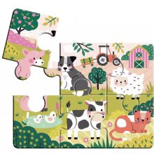 4 az 1-ben állatos puzzle kicsiknek Auzou