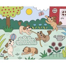 Vízzel festő készlet: állat családok (Auzou)