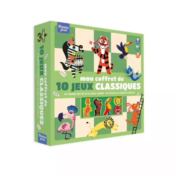 10 klasszikus társasjáték egy dobozban Auzou 10 klasszikus társasjáték egy dobozban Auzou