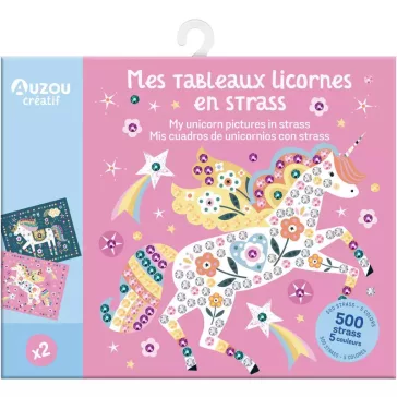 Strasszkő képkészítő készlet: mesés állatok (Auzou)