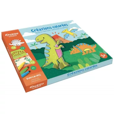   Színező és modellező kreatív készlet: Dinoszauruszok (Auzou)