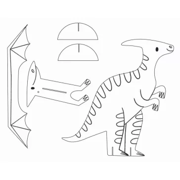   Színező és modellező kreatív készlet: Dinoszauruszok (Auzou)