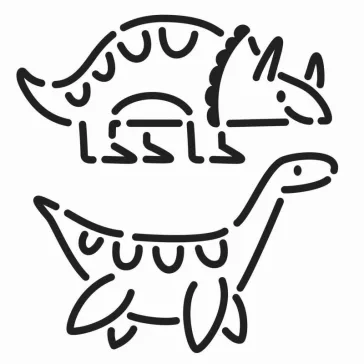   Színező és modellező kreatív készlet: Dinoszauruszok (Auzou)