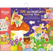 Újrahasználható matricázó készlet: tündérek (Auzou)