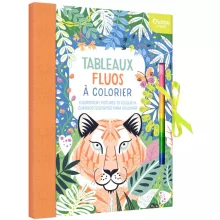 Nagyméretű színező könyv: neon filctolakkal (Auzou)