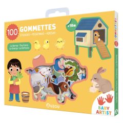 100 db-os matrica készlet: a farmon (Auzou)