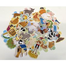 100 db-os matrica készlet: a farmon (Auzou)