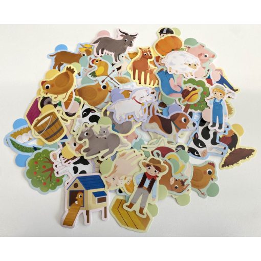 100 db-os matrica készlet: a farmon (Auzou)