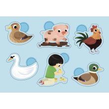 100 db-os matrica készlet: a farmon (Auzou)