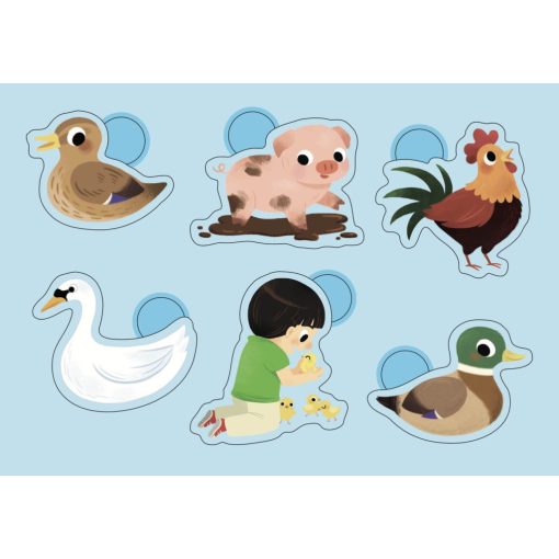 100 db-os matrica készlet: a farmon (Auzou)