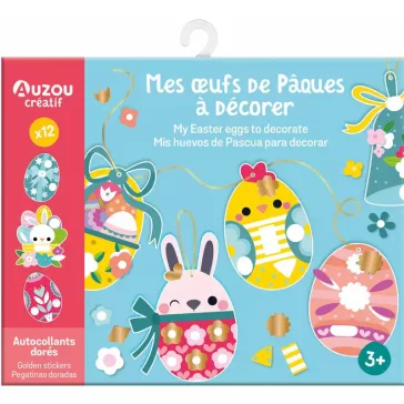 Húsvéti tojás dekorációk papírból (Auzou)
