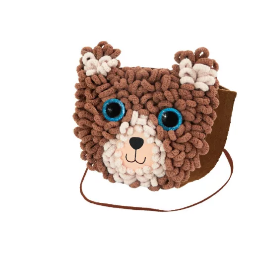 Táska készítés varrással és horgolással: maci (Avenir)
