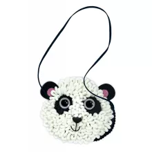 Táska készítés varrással és horgolással: panda (Avenir)