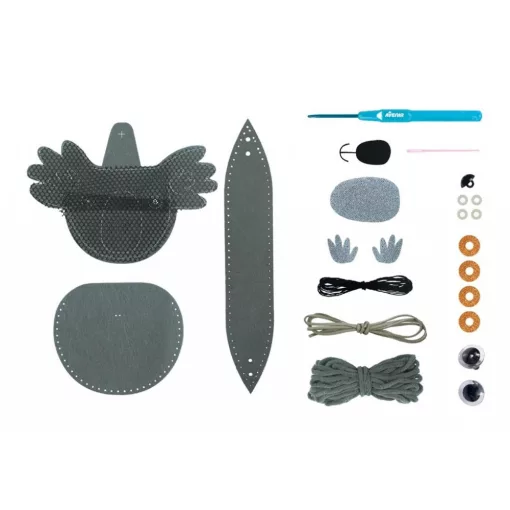 Táska készítés varrással és horgolással: koala (Avenir)