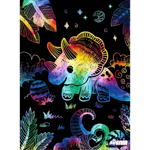 Karckép készítés stencillel: dinoszaurusz (Avenir)
