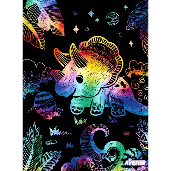 Karckép készítés stencillel: dinoszaurusz (Avenir)