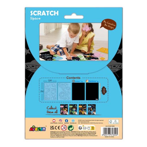 Karckép készítés stencillel: világűr (Avenir)