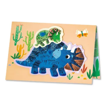   Karckép üdvözlőkártya készítő: dinoszauruszok (Avenir)