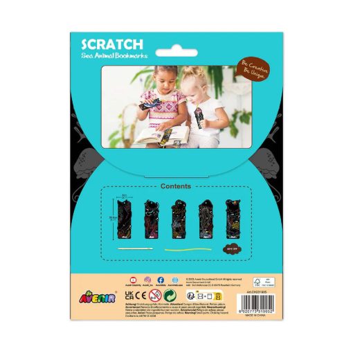 Karckép könyvjelző készítő készlet: tengeri állatok (Avenir)