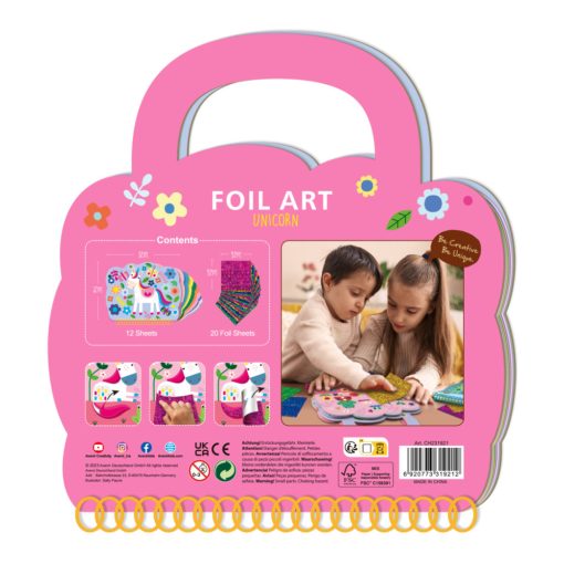 Fólia technika matricázó könyv: unikornisok (Avenir)