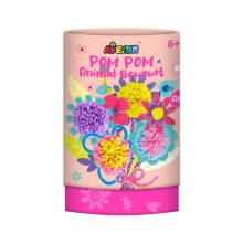 Pom-pom csokor készítő kreatív készlet: virágok (Avenir)