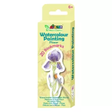 Vízzel festő kreatív könyvjelző készlet: virágok (Avenir)