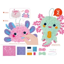 Puha charm készítő kreatív készlet: Axolotl (Avenir)