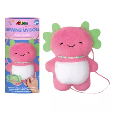 Varrható plüss nyaklánccal: Axolotl (Avenir)