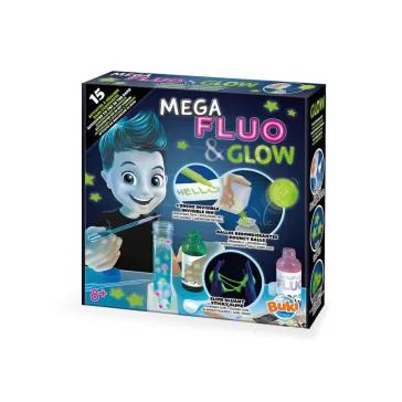   Mega foszforeszkáló és világító készlet:15 kísérlet (BUKI)