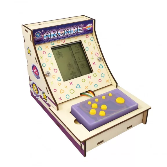 Mini összeépíthető Arcade játékgép: 12 játékkal (BUKI)