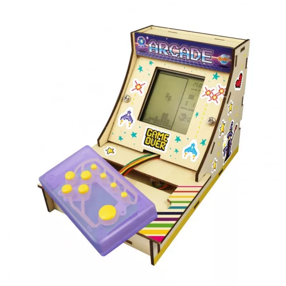 Mini összeépíthető Arcade játékgép: 12 játékkal (BUKI)