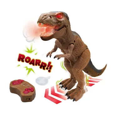 Távirányítós T-Rex füst és fény efekttel BUKI
