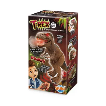 Távirányítós T-Rex füst és fény efekttel BUKI