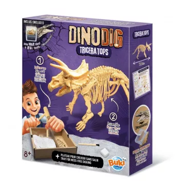 Dínó csontváz felfedező készlet Triceratops BUKI