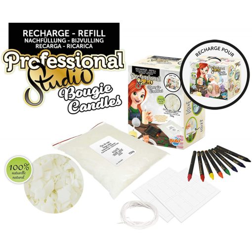  Professzionális Stúdió: gyertyakészítő készlet utántöltő viasz (BUKI)