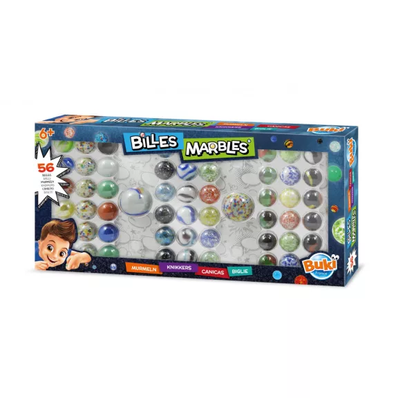 Üveggolyó: 56 db-os (BUKI)