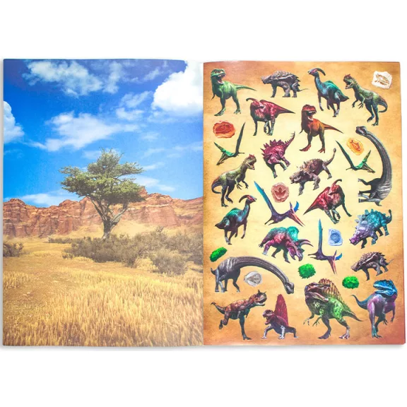 Moxy dinoszauruszos matricázó füzet 180+ matricával Grafix Moxy dinoszauruszos matricázó füzet 180+ matricával Grafix