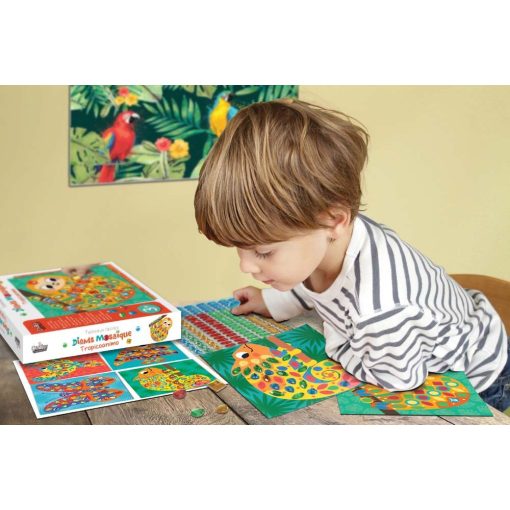 Csillogó kövek mozaikkép készítő: trópusi állatok (CreaLign)