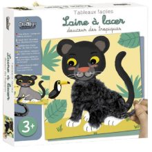 Puha képek fűzős kreatív játék: vadállatok (CreaLign)