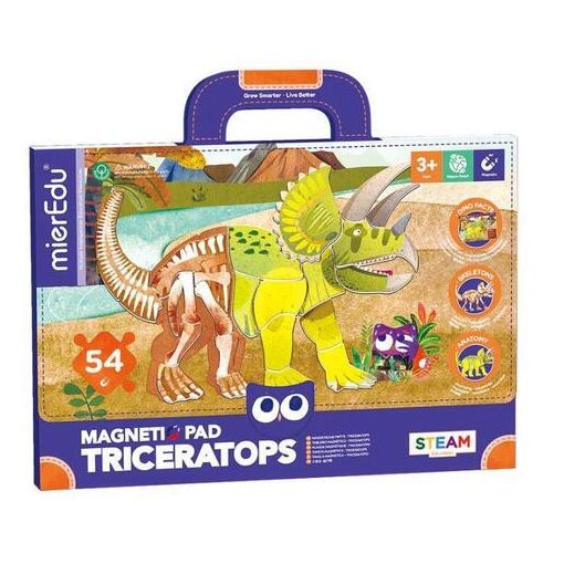 Hordozható mágneses tábla, Triceratops  MierEdu