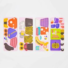 Mágneses puzzle játék, Divatos ruhák MierEdu