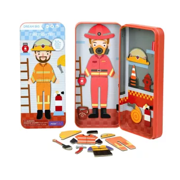 Mágneses puzzle játék, Tűzoltó MierEdu