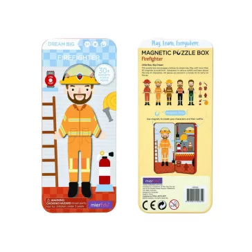 Mágneses puzzle játék, Tűzoltó MierEdu