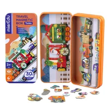 Mágneses puzzle játék, Karácsonyi vonat  Mieredu