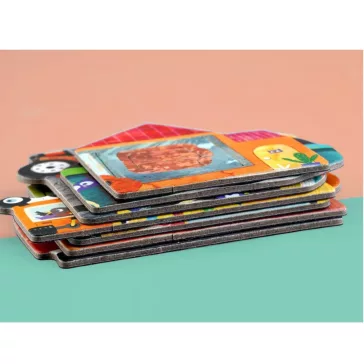 Mágneses puzzle játék, Karácsonyi vonat  Mieredu